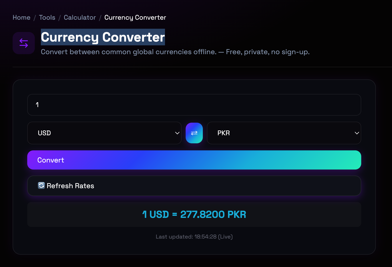 How to use Currency Converter online — free, fast, and private